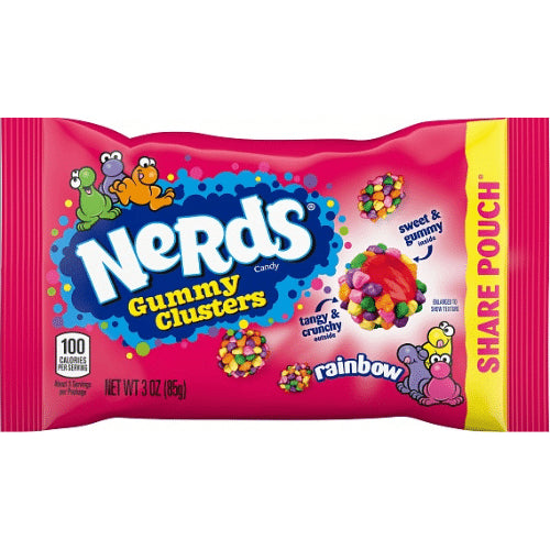 Nerds – Gummy Clusters Rainbow Share Pouch (85g) - Decandy